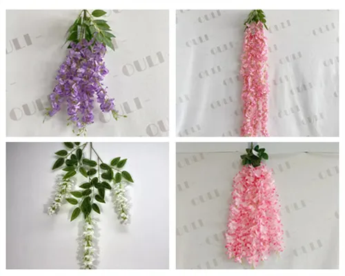 Dirbtinės „Wisteria“ šakos vs Vines - koks skirtumas ir kaip jas naudotis?