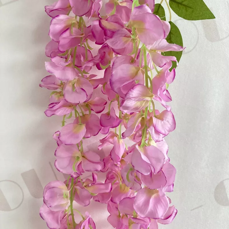 white silk wisteria garland