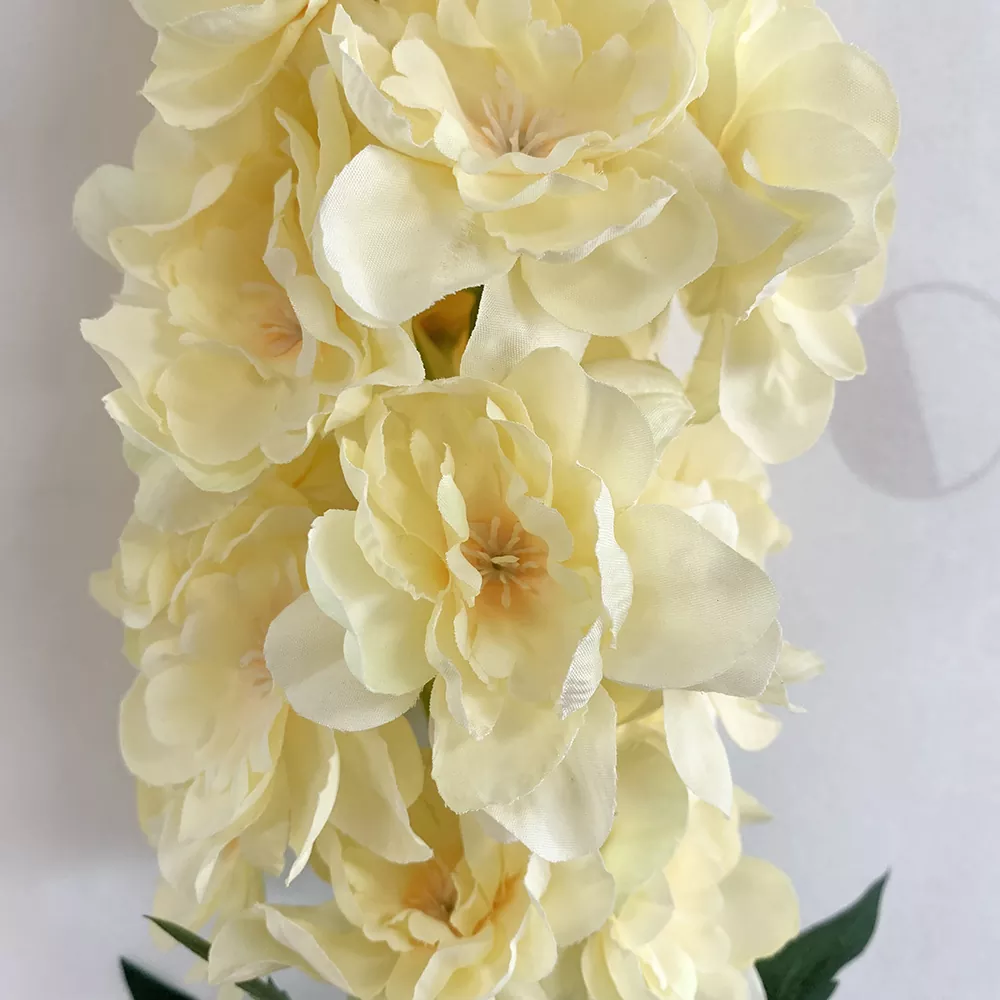 White delphinium artificial flowers for luxury wedding themes